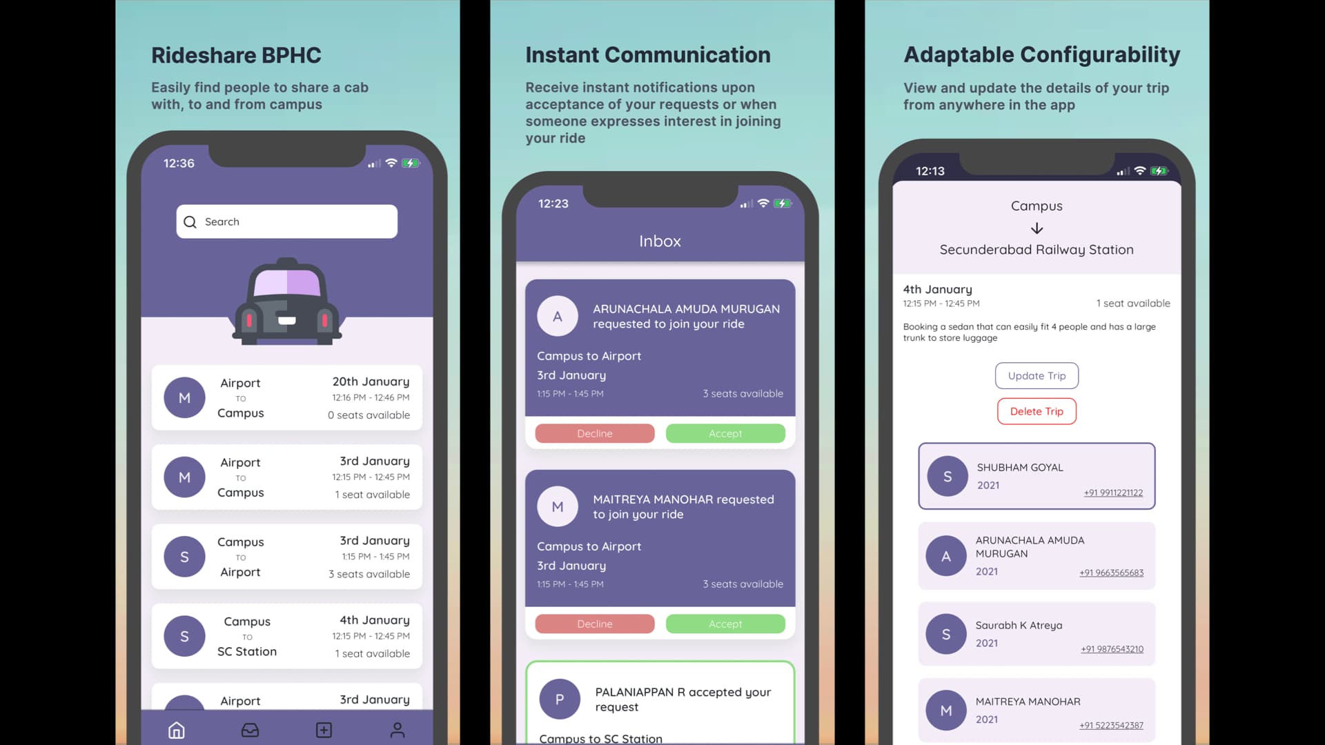 Rideshare BPHC